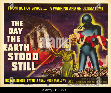 FILMPLAKAT DES TAGES DIE ERDE STILLSTAND (1951) Stockfoto