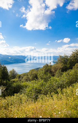 Sommerlandschaft des Sees Izvorul Muntelui Akkumulation in Rumänien. Stockfoto