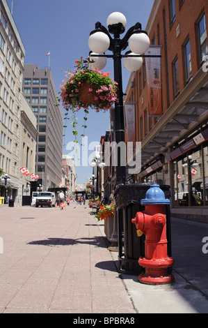 Shopping street Sparks Street, Ottawa Ontario Kanada Stockfoto