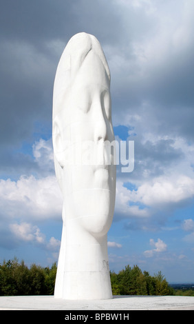 der "Traum"-Skulptur am ehemaligen Kohle Bergbau Brachland in Nürnberg, Lancashire, UK Stockfoto