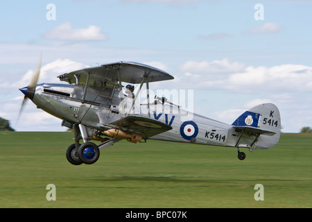 Hawker Hind (Afgan) Reg G-AENP, gebaut 1935, im Unternehmen anzeigen Stockfoto