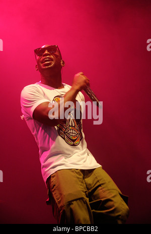 Tinie Tempah die live beim V Festival 2010 Stockfoto