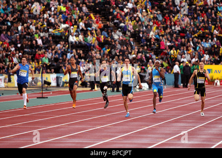 Robert TOBIN, 400m B Wärmeregelung Aviva London Grand Prix, Crystal Palace, London.  August 2010. Stockfoto