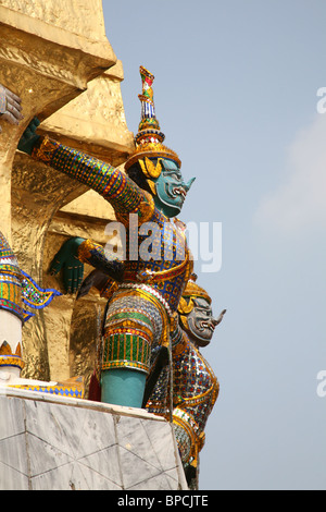 Der Wat Phra Kaew in der Nähe von königlicher Palast, Bangkok, Thailand Stockfoto