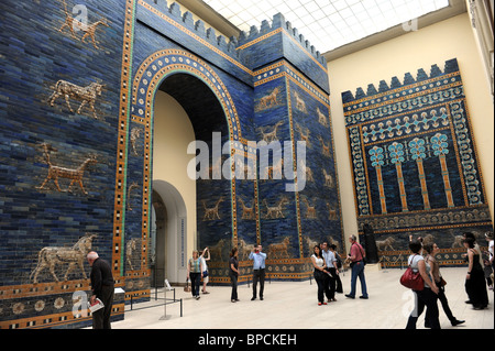 Die alten Mauern von Babylon das Pergamon Museum Pergamonmuseum Museumsinsel in Berlin-Deutschland-Deutschland-Europa Stockfoto