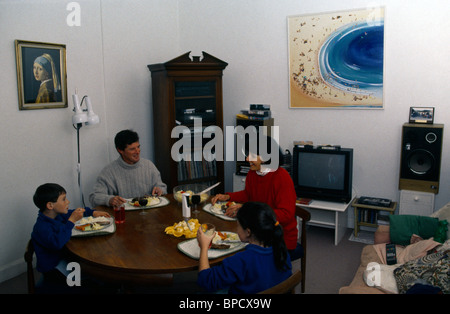 Cowra New South Wales Australien Reid Familie beim Abendessen Stockfoto