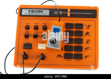 Retro-elektronische Videospiel Binatone tv mk 10 Pong Klon Mastervariante Stockfoto