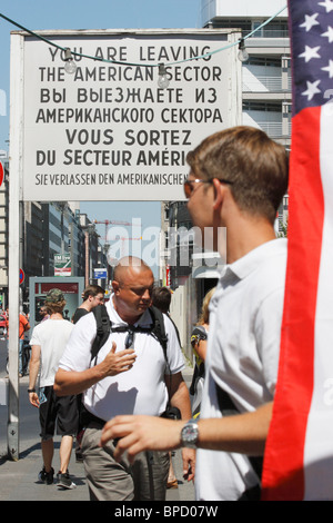 Checkpoint Charlie, Berlin, Deutschland Stockfoto