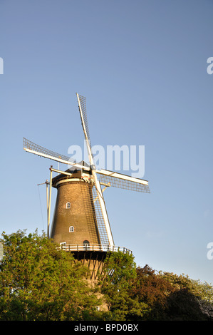 Molen de Valk, Windmühle Museum in Leiden, Niederlande Stockfoto