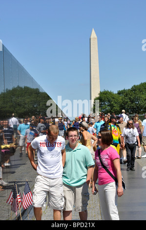 Das Vietnam Veterans Memorial, Washington DC, USA Stockfoto