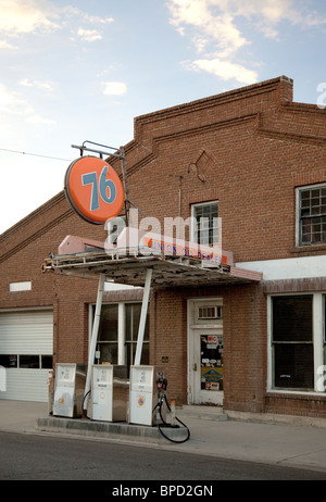 Alten Union Oil-Station in Gardnerville, Nevada, USA. Stockfoto