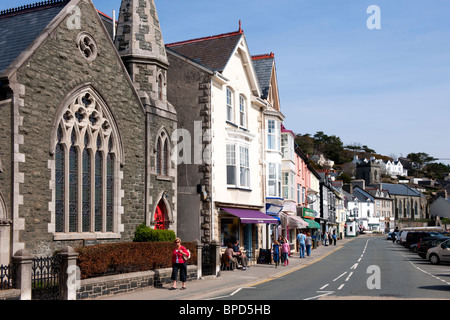 Terrace Road in Aberdovey, (Aberdyfi auf Walisisch) Stockfoto