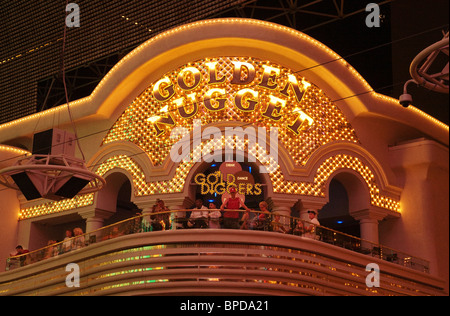 Das Golden Nugget Hotel and Casino, Fremont St, Las Vegas Nevada, USA Stockfoto
