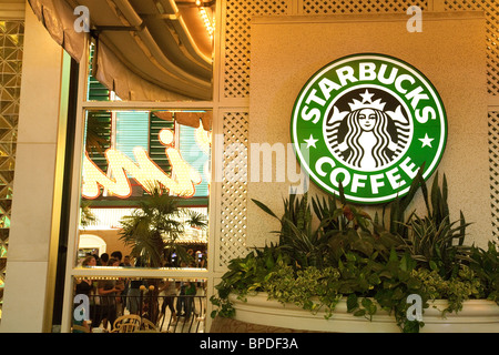 Starbucks, Fremont Street, Downtown Las Vegas, Nevada, USA Stockfoto