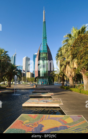 Die Swan Bell Tower, Perth, Westaustralien. Stockfoto