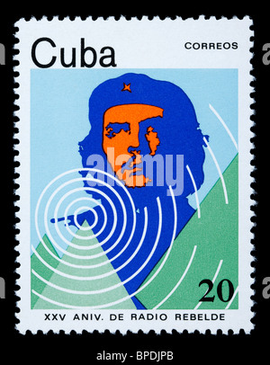 Kuba - CIRCA 1980: Eine Briefmarke gedruckt in Kuba zeigen, Che Guevara, ca. 1980 Stockfoto