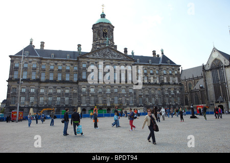 Konininklijk Paleis im Damplatz in Amsterdam Stockfoto