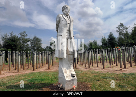 Denkmal für den ersten Weltkrieg britische Soldaten erschossen wegen Feigheit, National Arboretum, Alrewas, Staffordshire Stockfoto