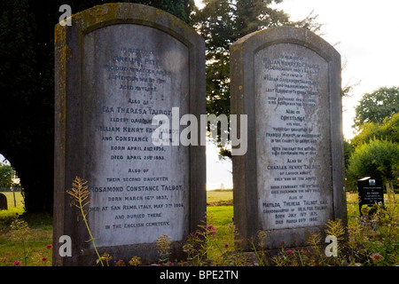 Lacock Dorf Friedhof Stockfoto