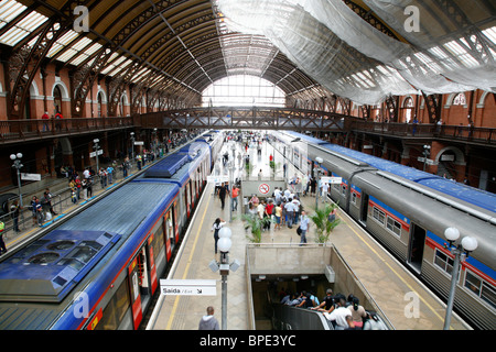 Estacao da Luz Bahnhof, Sao Paulo, Brasilien. Stockfoto