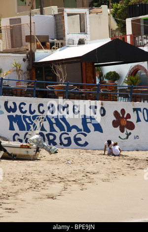 Matala Strand, Präfektur Heraklion, Kreta, Griechenland Stockfoto