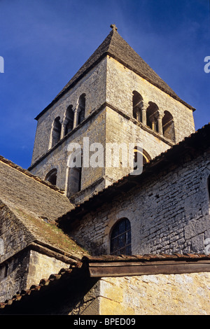 Frankreich, Dordogne Region, Vézère-Tal, St. Leon-Sur-Vézère, romanische Kirche Stockfoto