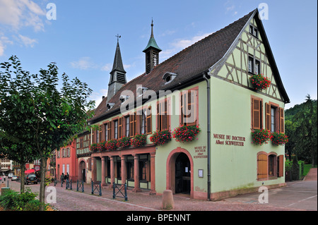 Museum und Geburtshaus von Albert Schweitzer in Kaysersberg, Elsass, Frankreich Stockfoto