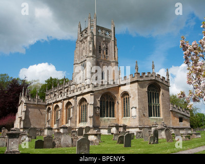 Marienkirche in Fairford, Gloucestershire, England. Stockfoto