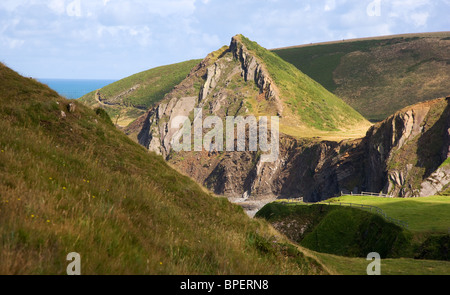 St. Catherines Tor auf dem South West Coast Path in Nord-Devon nahe Hartland Quay Stockfoto