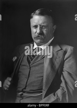 Portrait-Foto ca. 1910er Jahre Theodore "Teddy" Roosevelt (1858-1919) - der 26. Präsident der USA (1901-1909). Stockfoto