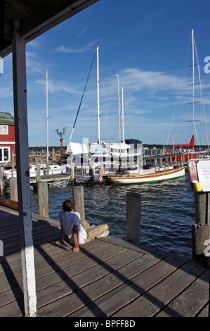 Greenport Hafen Long Island NY Stockfoto