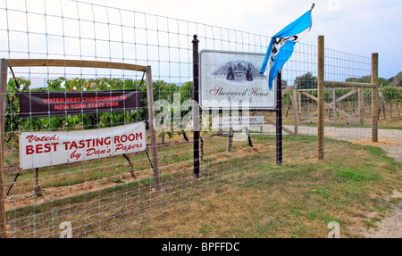 Sherwood Haus Weinbergen Mattituck North Fork des östlichen Long Island NY Stockfoto