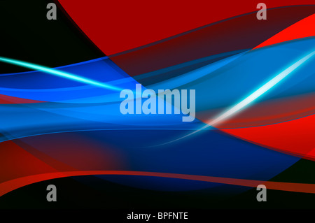 Abstrakte farbige Hintergrund, Welle, Schleier oder Rauch Textur - Computer generierte Bild Stockfoto