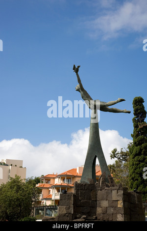 Paz e Liberdade Statue in Funchal - Madeira Stockfoto