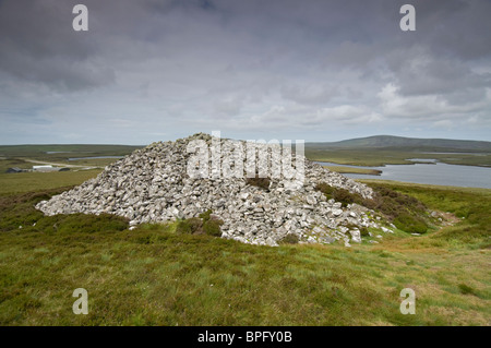 Barpa Langais alten Grabhügel Cairn auf der Insel North Uist, in der Nähe von Lochmaddy SCO 6449 Stockfoto