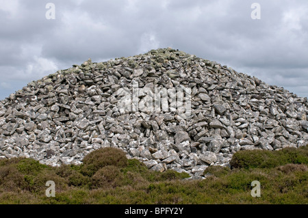 Barpa Langais alten Grabhügel Cairn auf der Insel North Uist, in der Nähe von Lochmaddy SCO 6450 Stockfoto