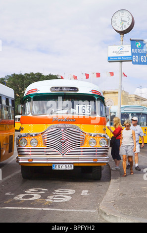 Lokalen maltesischen Bus, Malta Stockfoto