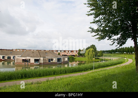 Lelystad Hauptstadt der Provinz Flevoland, auf neu gewonnenem Land gebaut wurde 1967 gegründet. Stockfoto