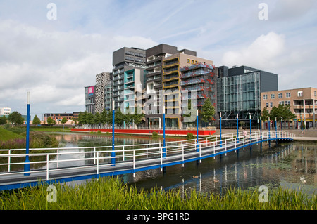 Lelystad Hauptstadt der Provinz Flevoland, auf neu gewonnenem Land gebaut wurde im Einkaufszentrum 1967 gegründet. Stockfoto