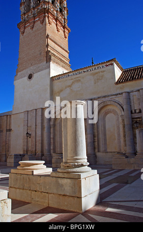 St. Johannes der Täufer Kirche Hof (Iglesia de San Juan), Westeuropa Ecija, Provinz Sevilla, Andalusien, Spanien. Stockfoto