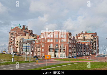 Lelystad Hauptstadt der Provinz Flevoland, auf neu gewonnenem Land gebaut wurde gegründet 1967 Batavia Stad Stockfoto