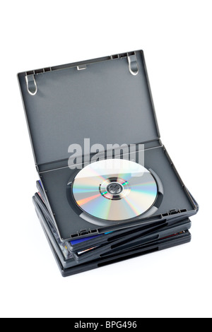 Haufen von CD-Hüllen Stockfoto