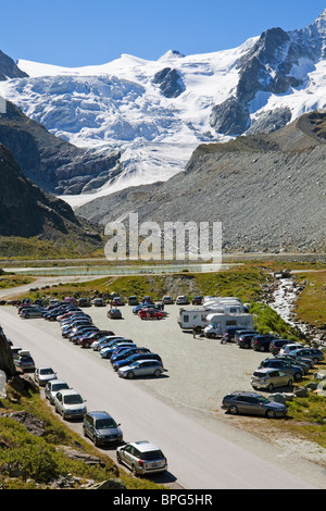 Massentourismus in den Alpen Stockfoto