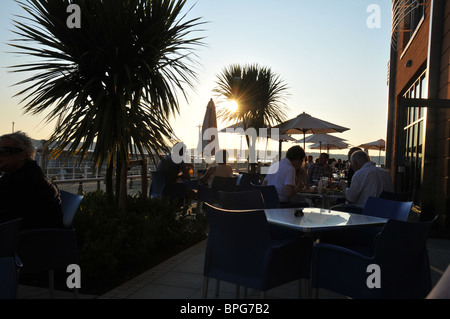 Küche, Radisson Blu Waterfront Hotel, St-Aubin, Jersey Stockfoto