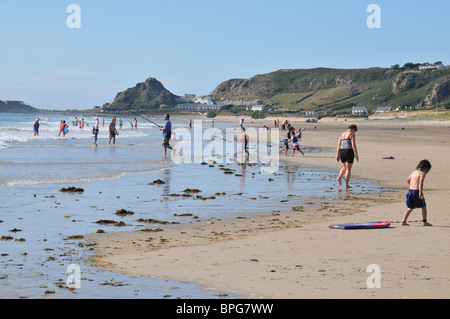 St Ouens Bay, Jersey Stockfoto