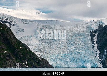 Blackstone Glacier, Blackstone Bay, Prince William Sound, Alaska. Stockfoto