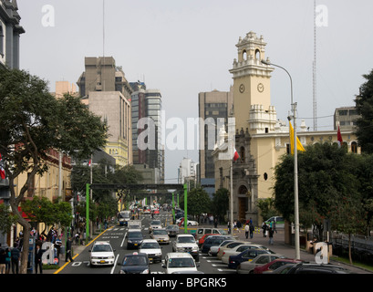 Peru. Lima. Larco Avenue. Miraflores District. Stockfoto