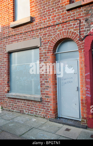 Der Geburtsort und Kindheit Zuhause von Ringo Starr von den Beatles, 9 Madryn Street Liverpool UK. Soll abgerissen werden. Stockfoto