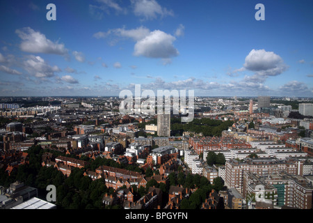 Twilight-Blick über London Milbank Turm entnommen Stockfoto