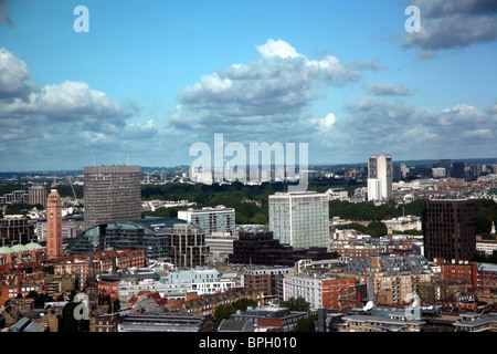 Twilight-Blick über London Milbank Turm entnommen Stockfoto